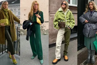 Больше цвета: как носить все оттенки зеленого этой зимой