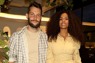 Тина Кунаки, Эльза Хоск и Жанна Дама на открытии нового ресторана Жакмю