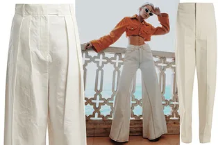 Главная покупка лета: 10 пар светлых широких брюк