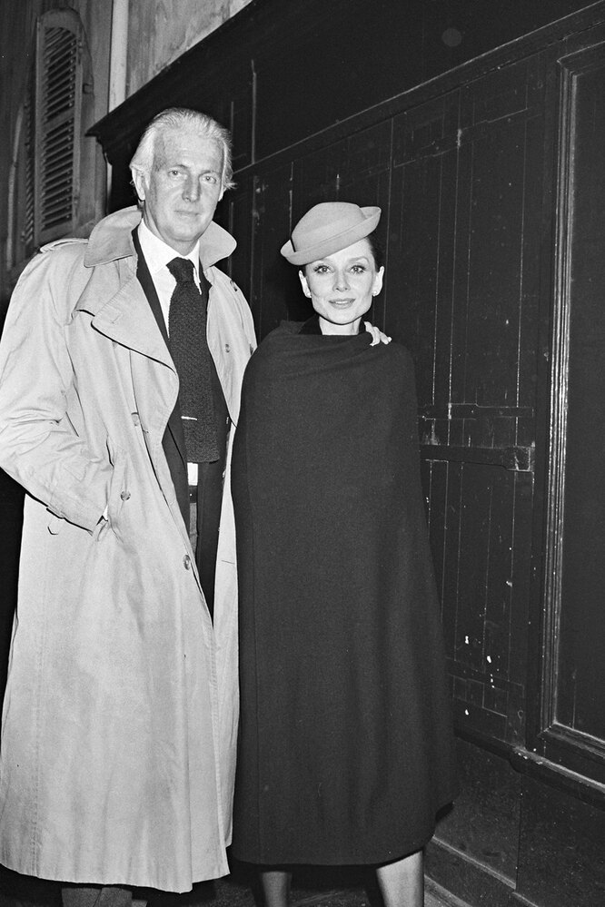 Одри Хепберн и Юбер де Живанши в Париж, 1978 год