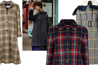 15 модных осенних пальто в клетку