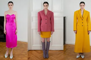 Женственные платья-бюстье и «мужские» пальто в осенне-зимней коллекции Anouki