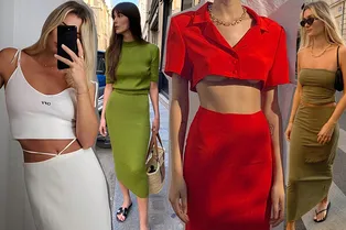 Комплект из длинной юбки и топа — самое модное комбо уходящего лета