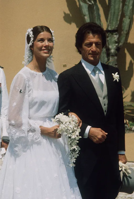Принцесса Монако Каролина выходит замуж за Филиппа Юно,1978 год