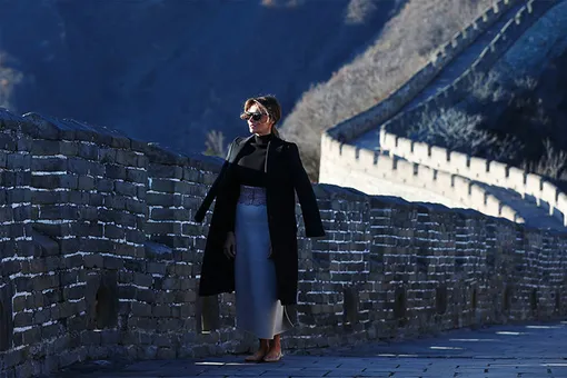 Мелания Трамп посетила Великую Китайскую стену