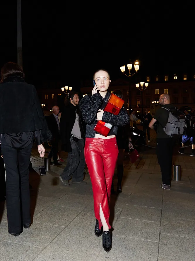 Авдотья Александрова на показе Tom Ford