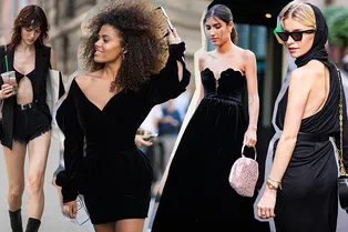 Как носить черные вещи в жару: 16 лучших примеров от героинь стритстайла