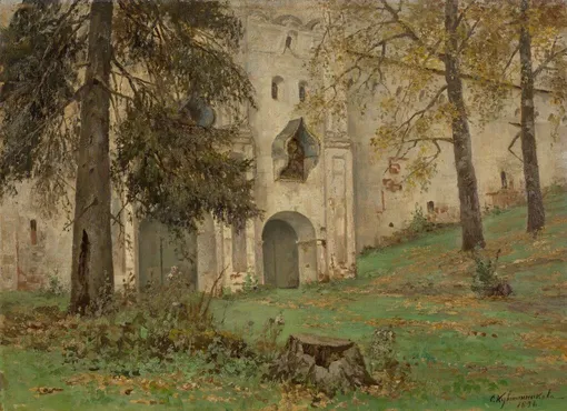 Кувшинникова Софья. «Монастырская стена», 1896 год Кувшинникова Софья. «Монастырская стена», 1896 год