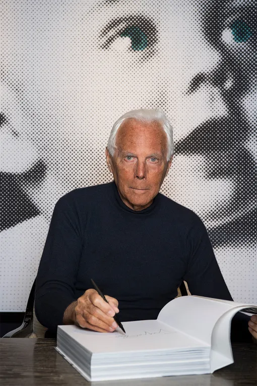 ДЖОРДЖО АРМАНИ НА ПРЕЗЕНТАЦИИ АВТОБИОГРАФИЧЕСКОЙ КНИГИ GIORGIO ARMANI, МОСКВА, 2016