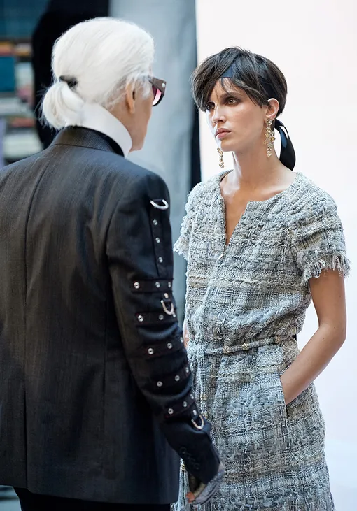 Карл Лагерфельд и Марина Вакт