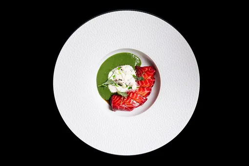 Жидкий салат с лососем Жидкий салат с лососем