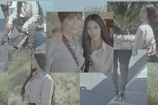 Семейный портрет Ким, Крис и Норт в новом видео Fendi