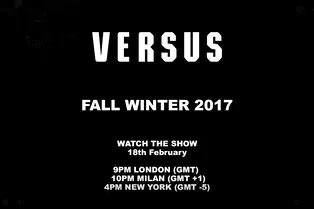 Прямая трансляция шоу Versus Versace осень-зима 2017 Прямая трансляция шоу Versus Versace осень-зима 2017