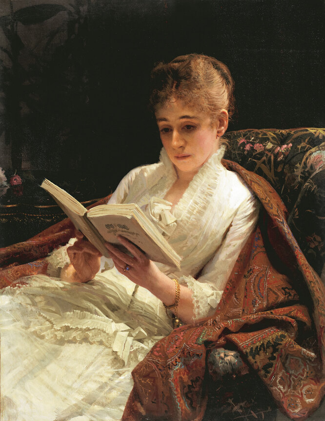 «Женский портрет (Луиза Горациевна Гинцбург)». И.Н. Крамской. 1881 г. Холст, масло