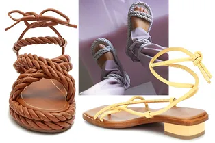 Лучшая летняя обувь — сандалии с завязками. Собрали самые красивые варианты