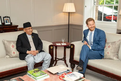 Премьер-министр Непала и принц Гарри