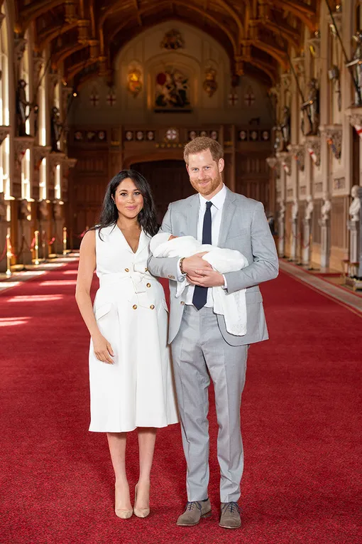 Принц Гарри и Меган Маркл с новорожденным сыном, 8 мая 2019 года