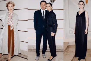 Чулпан Хаматова, Юлия Пересильд, Кирилл Серебренников на церемонии вручения премии «Золотая маска»