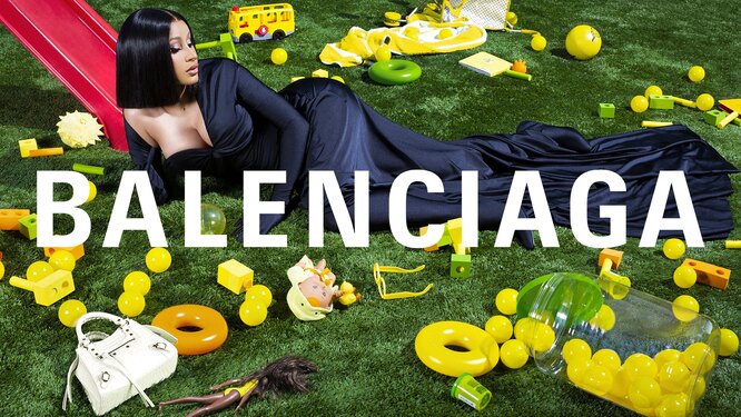 Карди Би в рекламной кампании Balenciaga