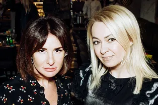 Яна Рудковская и Евгения Линович на паблик-токе Стеллы Аминовой