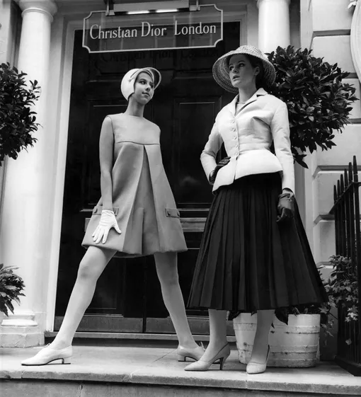 Образы из коллекций Dior 1967 и 1947 годов