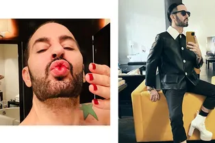 На каблуках в ванную и селфи голышом: 7 вдохновляющих фото Марка Джейкобса в изоляции На каблуках в ванную и селфи голышом: 7 вдохновляющих фото Марка Джейкобса в изоляции