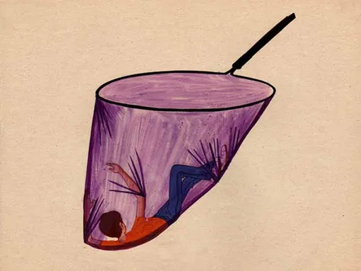 Целлулоидная фаза к фильму «Бабочка». Режиссер Андрей Хржановский. Художники-постановщики: Гелий Аркадьев, Юрий Нолев-Соболев. Союзмультфильм, 1972 г.