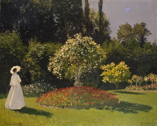Клод Моне «Дама в саду Сент-Адресс» (1867)