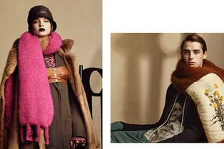 Огромные шарфы-пледы, классические костюмы и цветочная вышивка в капсульной коллекции Loewe x Charles Rennie Mackintosh