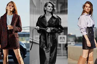 Костюмы, пальто, платья и миди-юбки в стиле 80-х, которые мы будем носить всю осень, в лукбуке I AM studio