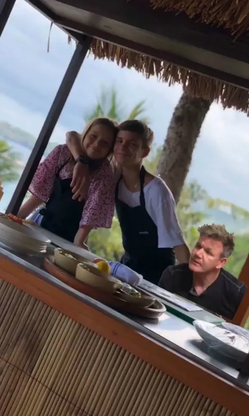 Семья Бекхэм на Бали