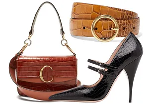 8 остромодных аксессуаров с крокодиловым тиснением