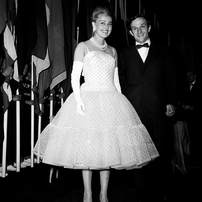 С Франсуа Трюффо на Каннском кинофестивале, 1959 год