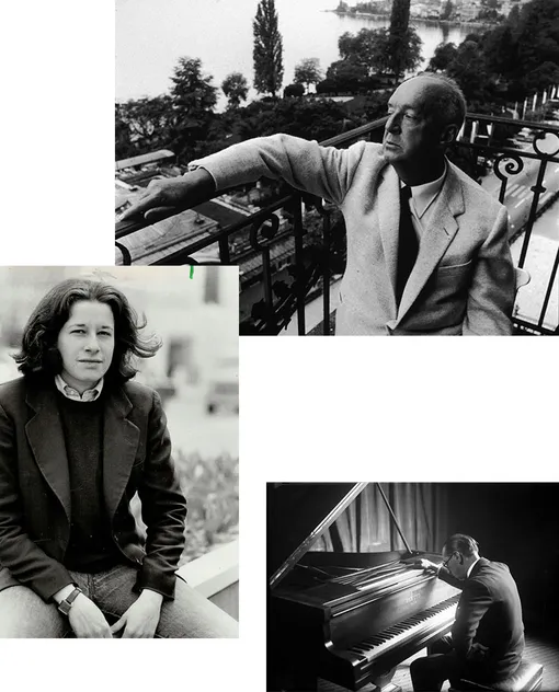 Слева направо: Фран Лебовиц, 1978 год; Владимир Набоков на балконе гостиницы Le Montreux Palace в Швейцарии, 1965 год; Игорь Стравинский, 1920 год