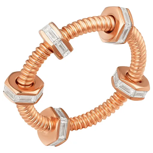 Кольцо Écrou de Cartier. Розовое золото, бриллианты