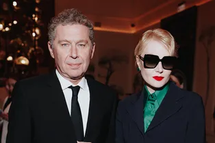 Рената Литвинова и Александр Мамут на открытии кинотеатра «Художественный»