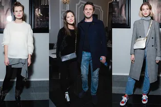 Елена Лядова, Владимир Вдовиченков, Александра Ревенко на премьере «Лоро»