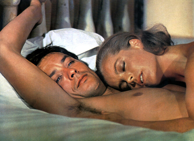 Ален Делон и Роми Шнайдер в фильме «Бассейн» (1969) Ален Делон и Роми Шнайдер в фильме «Бассейн» (1969)