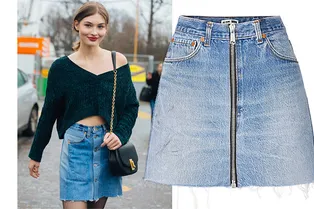 10 джинсовых мини-юбок