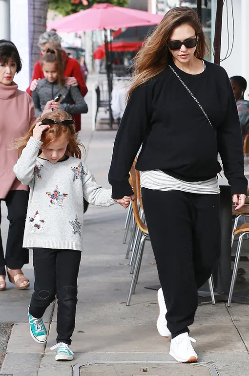 Джессика Альба с дочерью Хэвен