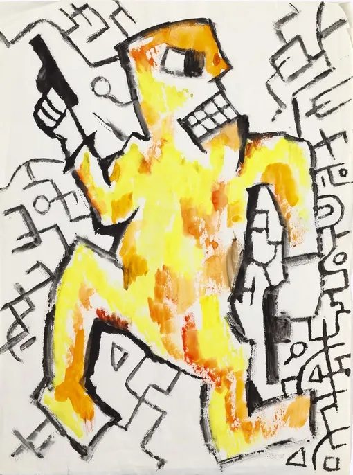 Виктор Цой, «Без названия». 1980-е. Courtesy VLADEY