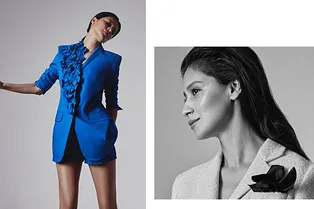 Гардероб power woman в новой съемке L’Enigme с Равшаной Курковой