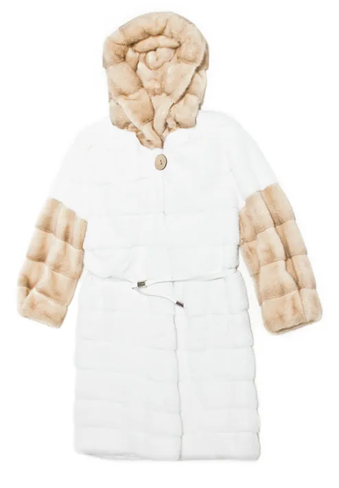 Пальто из североамериканской норки Pastel и White-Mink NAFA, Langiotti