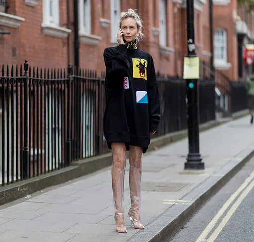 Ольга Карпуть на Неделе моды в Лондоне, сентбярь 2017 год