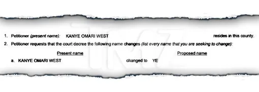 Фрагмент заявление Канье Уэста о смене имени
