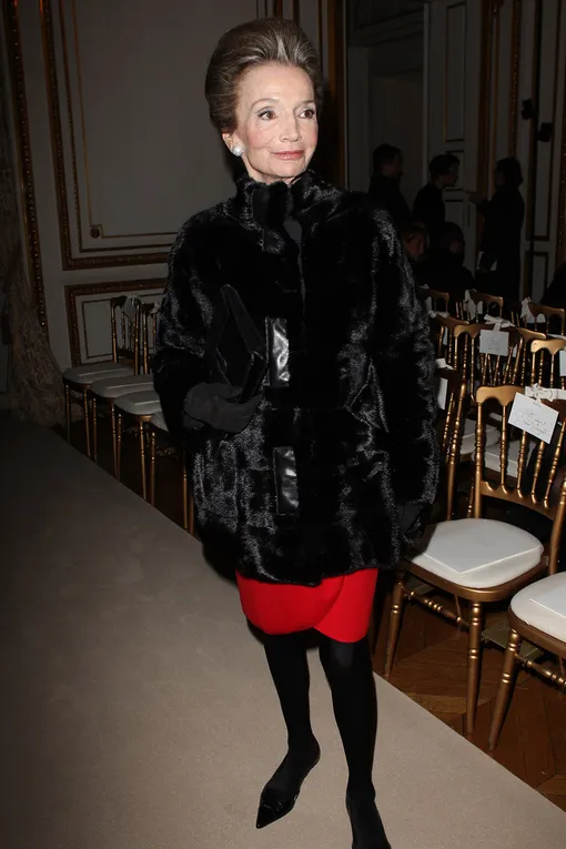 79-летняя Ли Радзивилл на показе Giambattista Valli Haute Couture весна-лето 2012