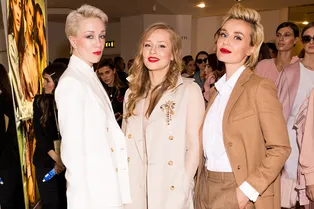 Юлия Пересильд, Ингеборга Дапкунайте и Полина Гагарина на открытии магазина Max Mara