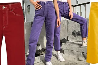 11 пар разноцветных джинсов, чтобы повседневные образы заиграли новыми красками