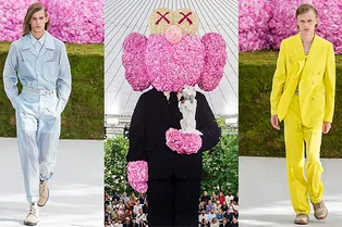 Цветы, пчелки и заветы Кристиана Диора в дебютной коллекции Кима Джонса для Dior Homme