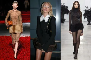 Самый элегантный способ поддержать тренд на мех — купить это платье